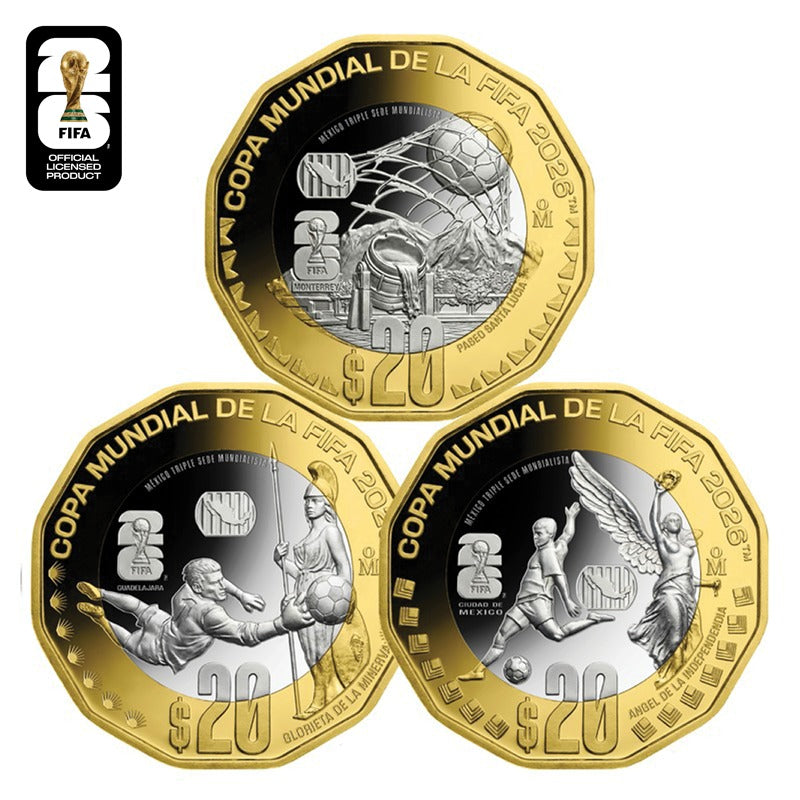 Mexico 2026 Three Coin Set - FIFA World Cup 2026™ - PRE-ORDER