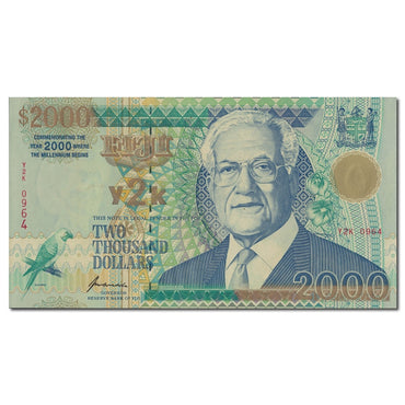 Fiji 2000 'Y2K' Millennium $2000 P.103 CFU