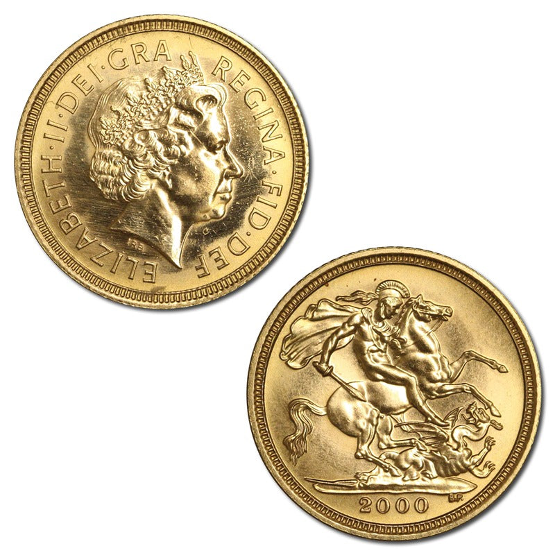 Great Britain 2000 Gold Half Sovereign Lustrous UNC