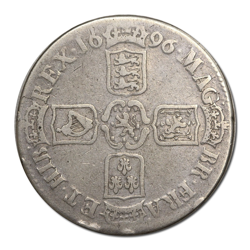 Great Britain 1696 William III Silver Crown S.3472