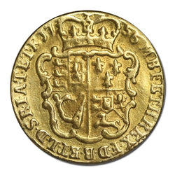 Great Britain 1756 Gold Half Guinea Fine