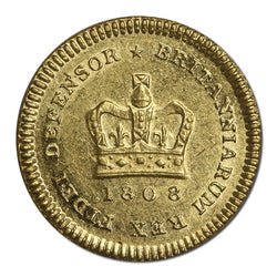 Great Britain 1808 George III Gold Third Guinea nEF/EF