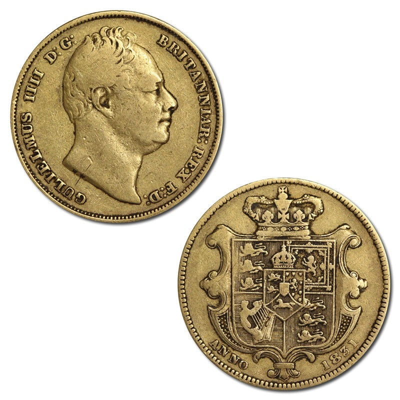 Great Britain 1831 William IIII Gold Sovereign Fine