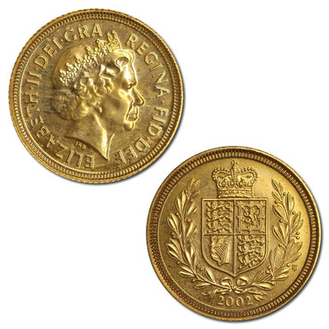 Great Britain 2002 Gold Half Sovereign B.UNC