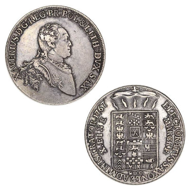 German States, Saxony, Albertine 1767 Silver Thaler