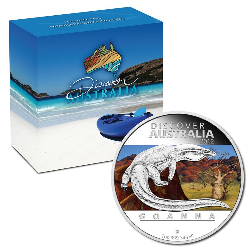 2012 Discover Australia - Goanna 1oz Silver Proof