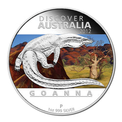 2012 Discover Australia - Goanna 1oz Silver Proof