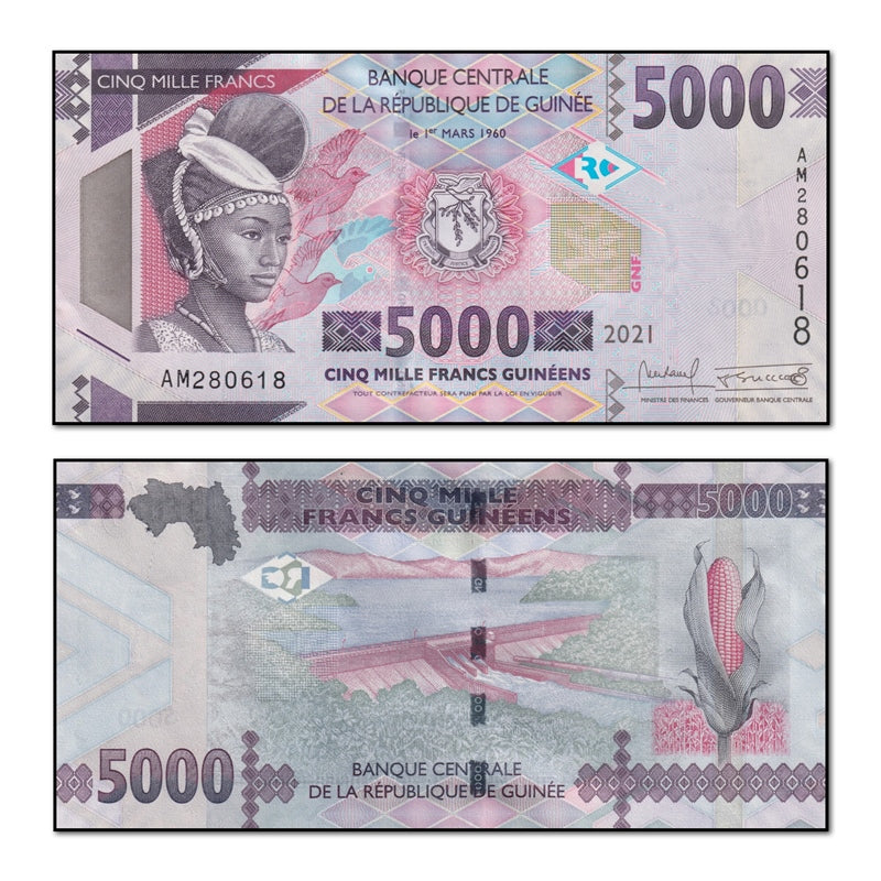 Guinea 2021 5000 Francs P.49C