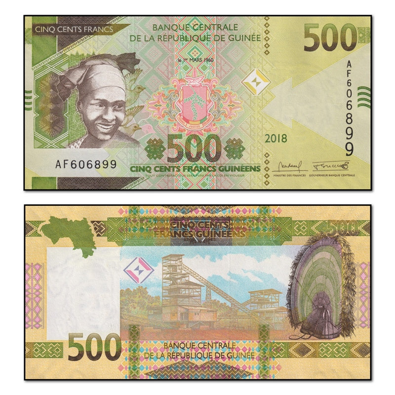 Guinea 2018 500 Francs P.52A
