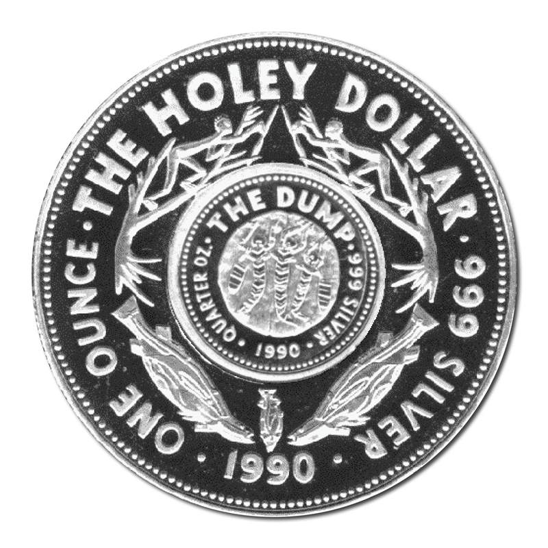 1990 Holey Dollar & Dump Silver Proof Pair