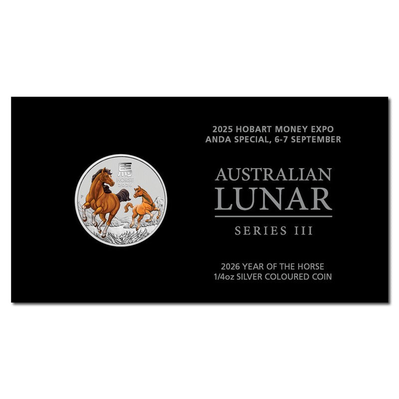2026 Year of the Horse 1/4oz Silver Coloured - ANDA Hobart
