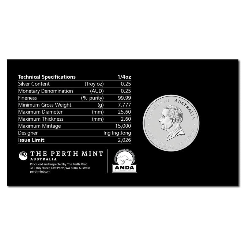 2026 Year of the Horse 1/4oz Silver Coloured - ANDA Hobart