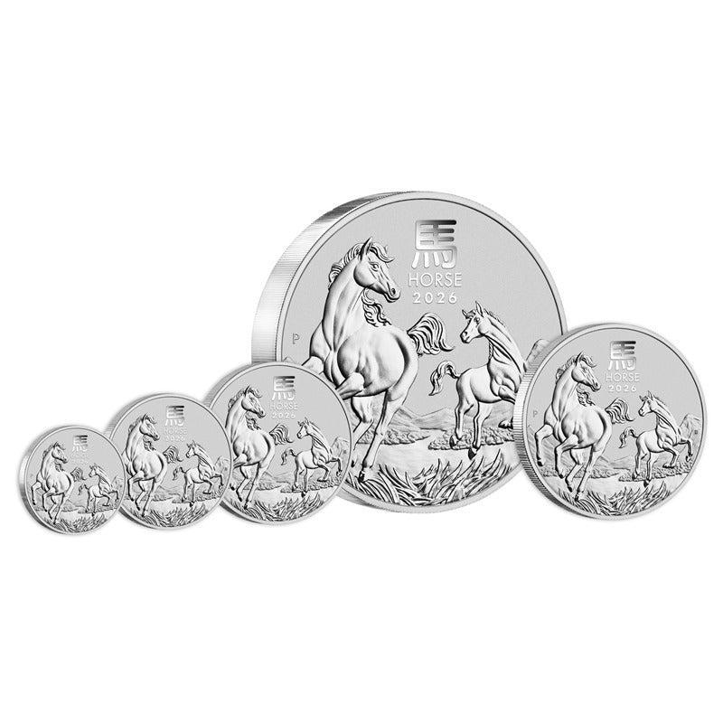 2026 Year of the Horse Silver Coins UNC