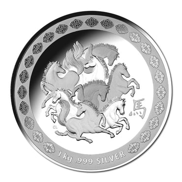 $30 2014 Year of the Horse Kilo Silver Proof