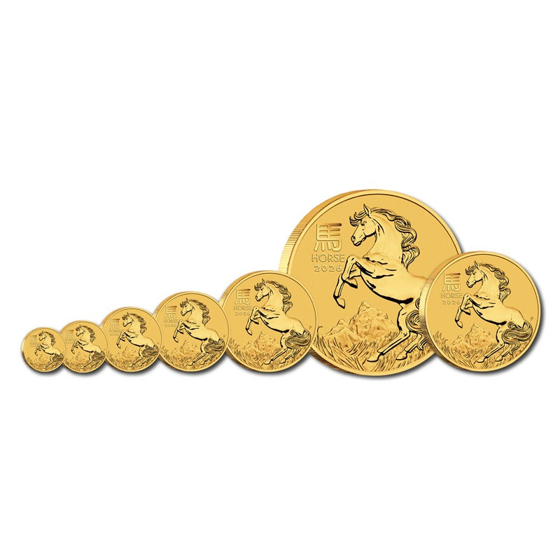 2026 Year of the Horse Gold Coins UNC