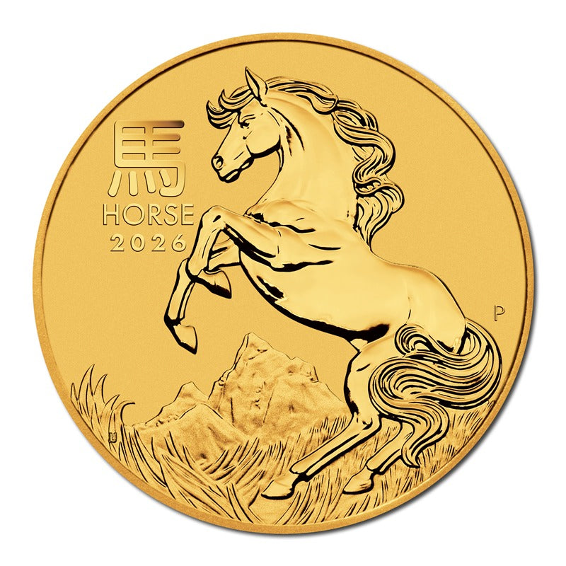 2026 Year of the Horse Gold Coins UNC