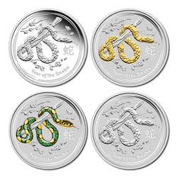 2013 Year of the Snake 1oz Silver Typeset Collection