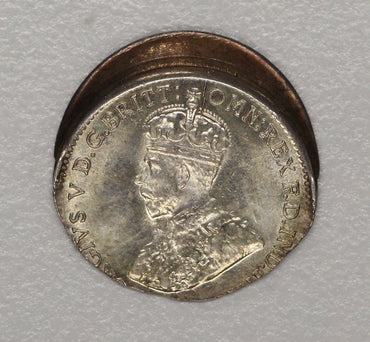 Australia 1935-1936 Threepence Error 20% Mistrike UNC