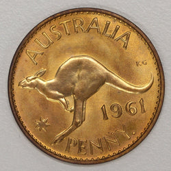 Australia 1961 Perth Mint Proof Halfpenny & Penny Pair