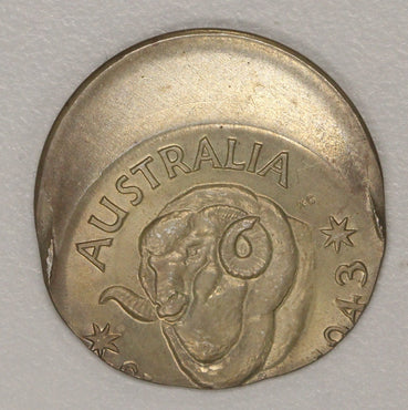 Australia 1943S Shilling Error 30% Mistrike UNC