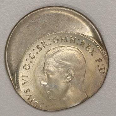 Australia 1943S Shilling Error 30% Mistrike UNC
