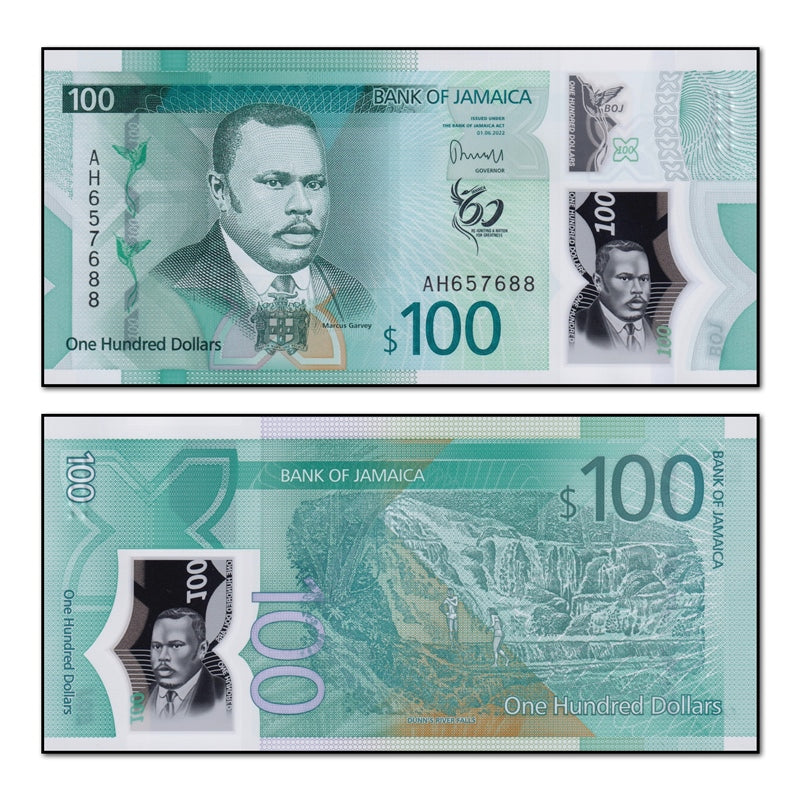 Jamaica 2023 100 Dollars Polymer P.97 CFU
