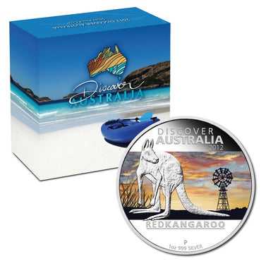 2012 Discover Australia - Kangaroo 1oz Silver Proof