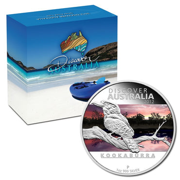 2012 Discover Australia - Kookaburra 1oz Silver Proof