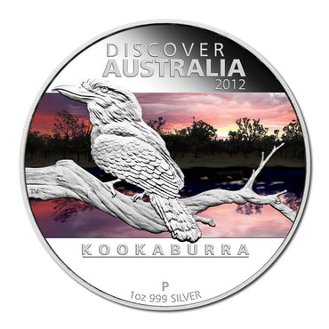 2012 Discover Australia - Kookaburra 1oz Silver Proof