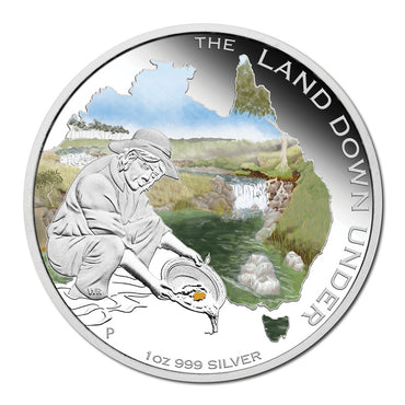 2014 The Land Down Under - Gold Rush 1oz Silver