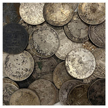 Mexico 1789-1808 Charles IIII Silver 8 Reales with Chopmarks VG-FINE
