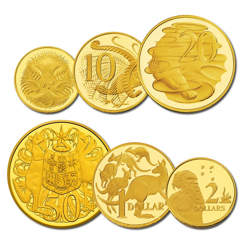 2012 Mini Gold 6 Coin Proof Set – M.R.Roberts - Wynyard Coin Centre