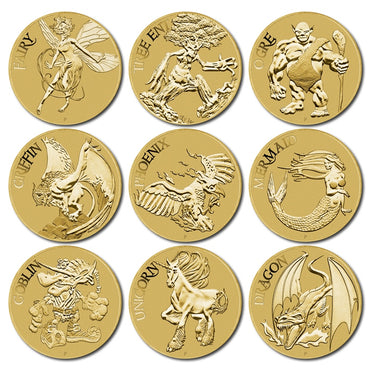 2011 Young Collectors - Mythical Creatures $1 Coin Set