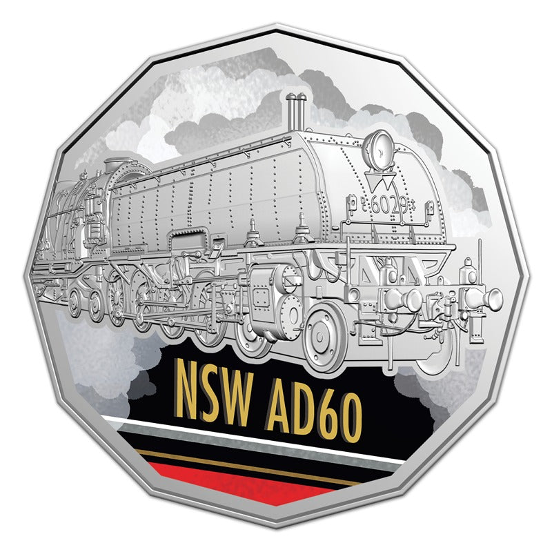 50c 2025 Steam Train Giants - New South Wales AD60 Beyer-Garratt 6029