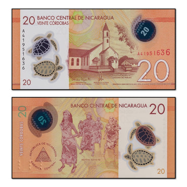 Nicaragua 2014-2022 20 Cordobas P.210 CFU