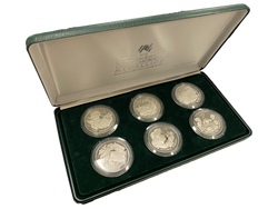 1988 Australian Bicentennial 6 Medallion Silver Proof Set