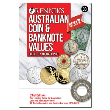 Renniks Australian Coin & Banknote Values 33rd Edition - Now Available