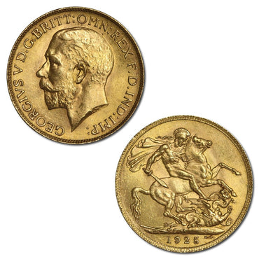 South Africa 1925 'SA' George V Gold Sovereign EF