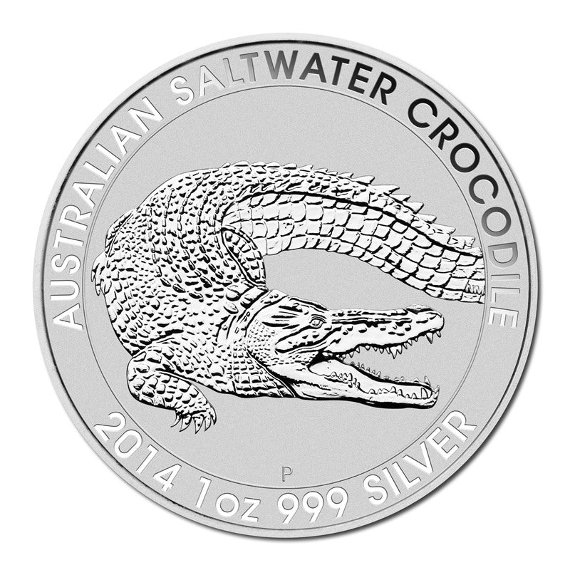 2014 Crocodiles 1oz 99.99% Silver UNC