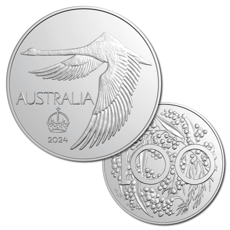 2024 Swan Pattern Dollar Silver UNC