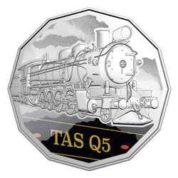 50c 2025 Steam Train Giants - Tasmania Railways Q Class Q5