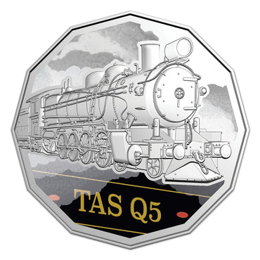 50c 2025 Steam Train Giants - Tasmania Railways Q Class Q5