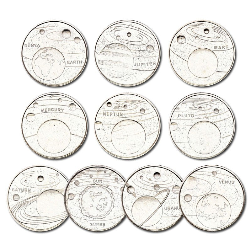 Turkey 2022 Solar System 1 Kurus 10 Coin Set