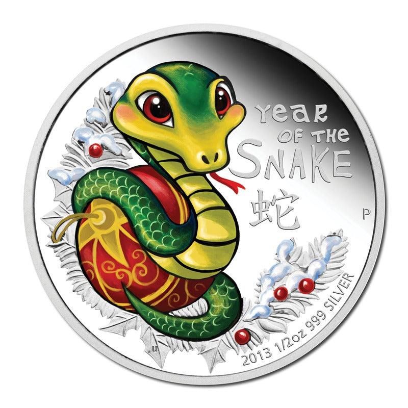 2013 Year of the Baby Snake Silver 1/2oz Proof