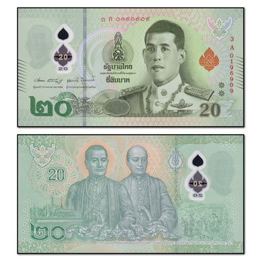 Thailand 2022 20 Baht Polymer P.142 CFU