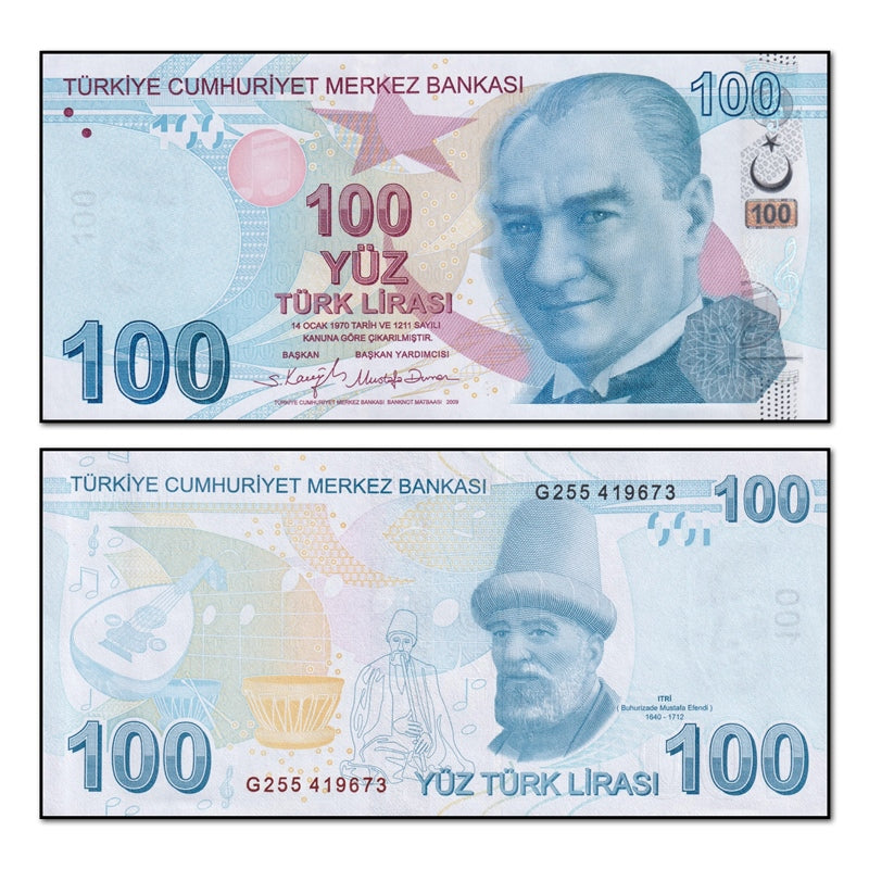 Turkey 2009 100 Lira P.226 CFU