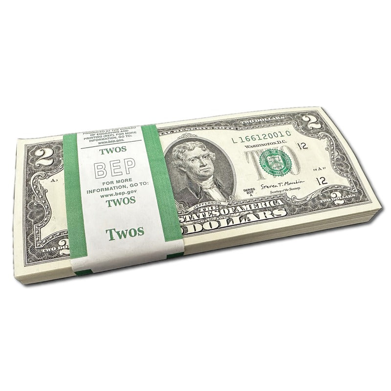 United States of America 2017a 2 Dollars P.545 CFU Bundle of 100