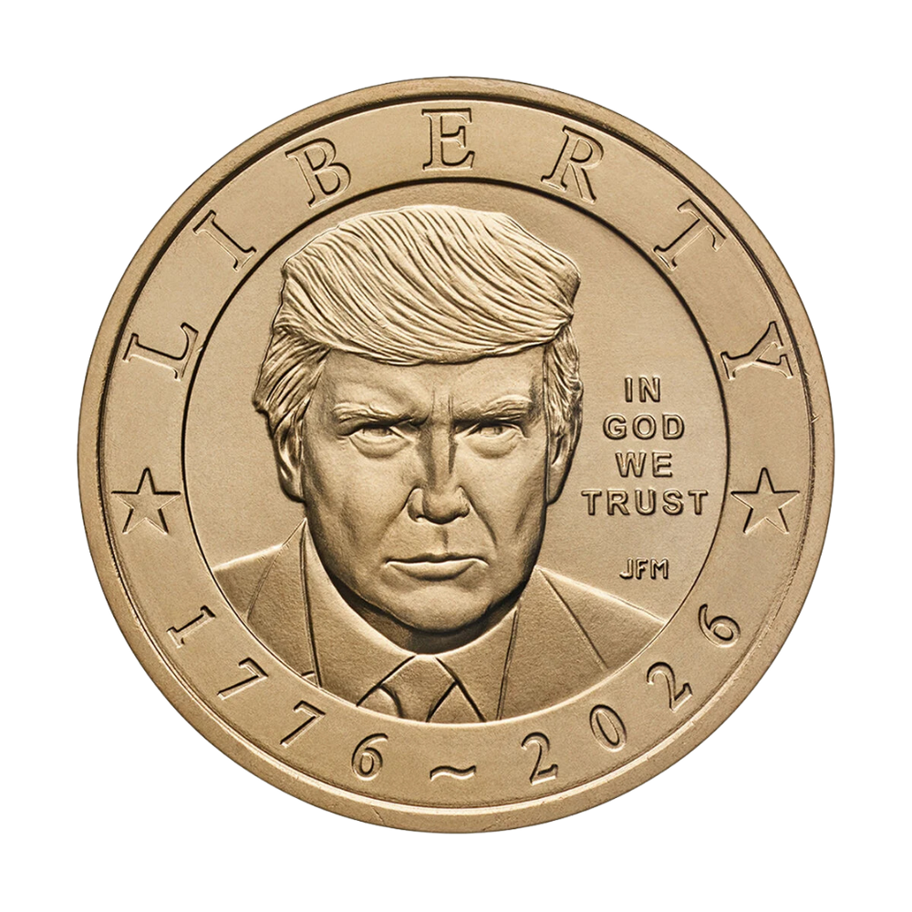 USA 2026 Semiquincentennial President Donald J Trump $1 Coin UNC