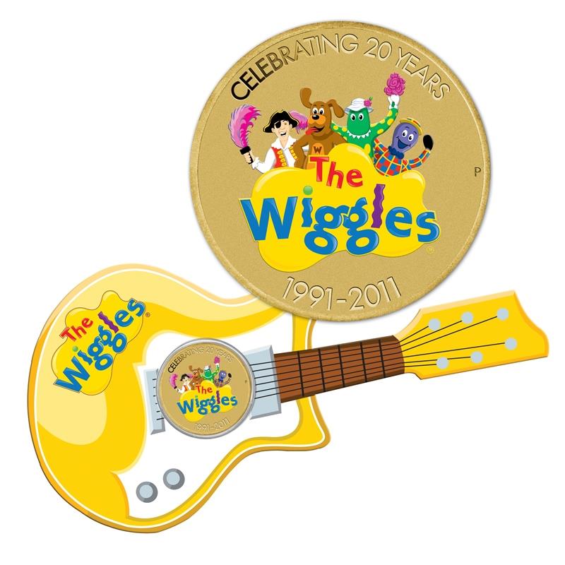 2011 The Wiggles 20th Birthday 4 Coin Collection Carry Case