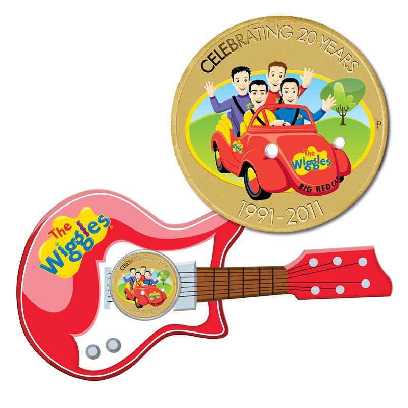 2011 The Wiggles 20th Birthday 4 Coin Collection Carry Case